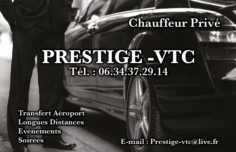 Prestige vtc vous souhaite la bienvenue 